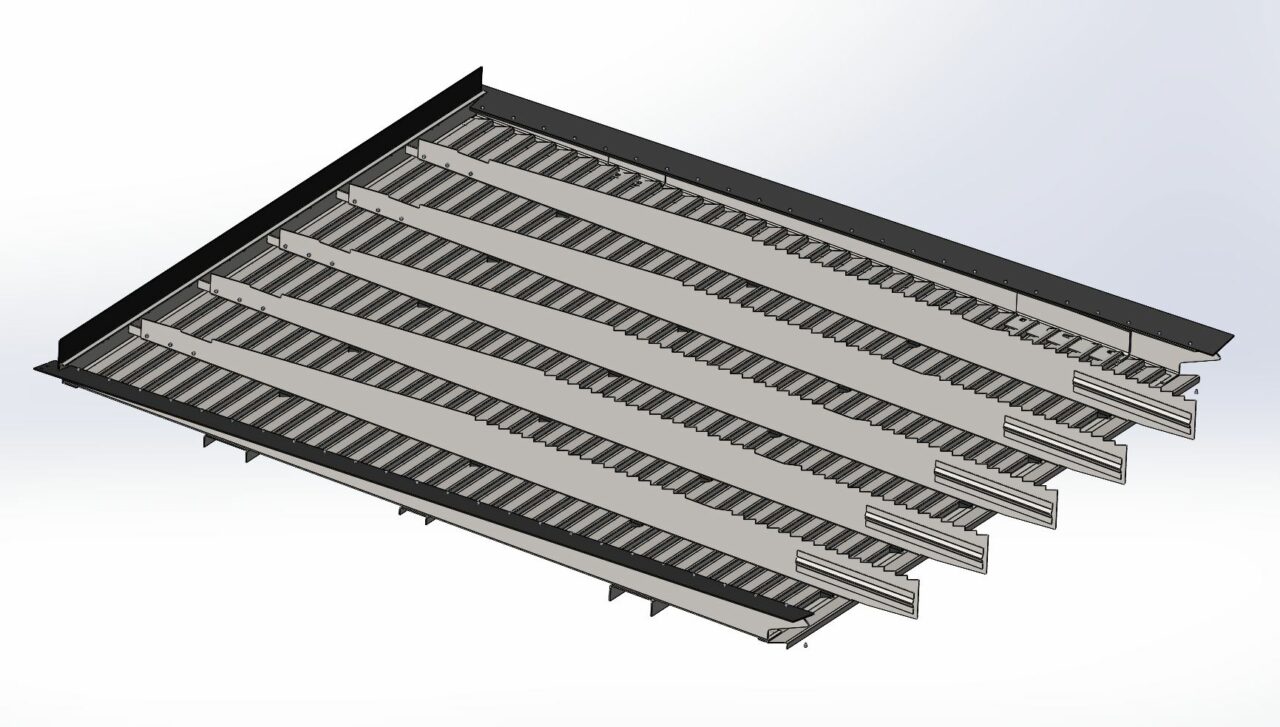 Чертеж Доска стрясная комбайна NEW HOLLAND NH 6090 (грохот) 84461623