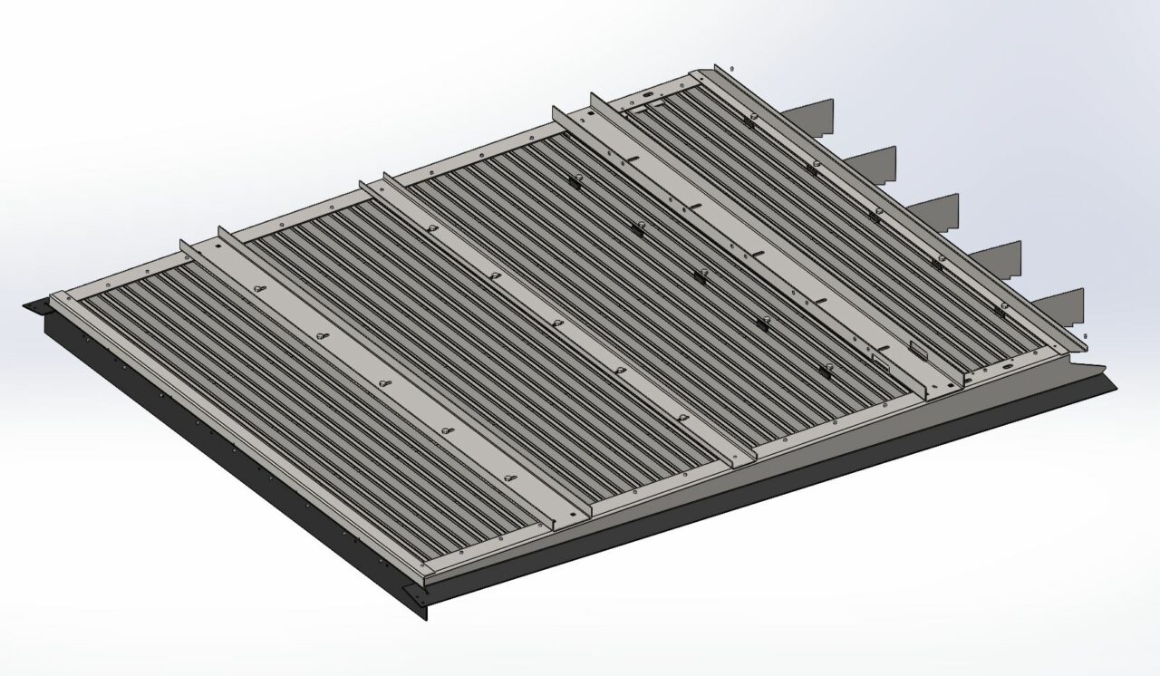 Чертеж Доска стрясная комбайна NEW HOLLAND NH 6090 (грохот) 84461623