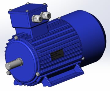 3D модель Двигатель асинхронный АИР71В6У3
