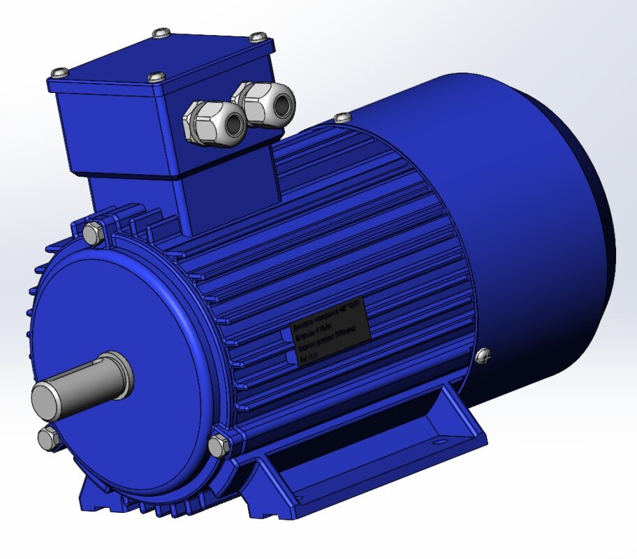 3D модель Двигатель асинхронный АИР71В6У3