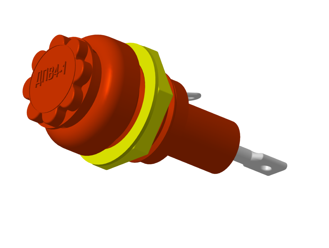 3D модель Держатель предохранителя на панель ДВП4-1