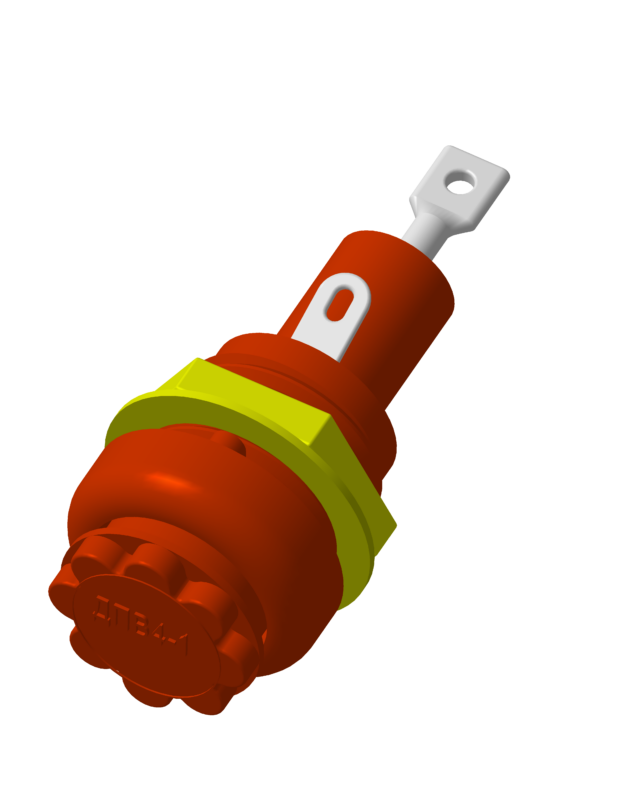 3D модель Держатель предохранителя на панель ДВП4-1