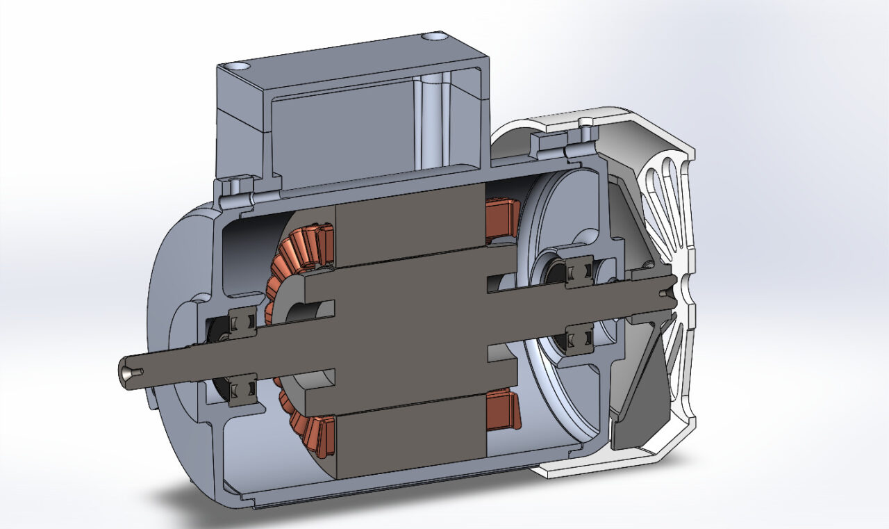 3D модель Асинхронный электродвигатель АИР56В2