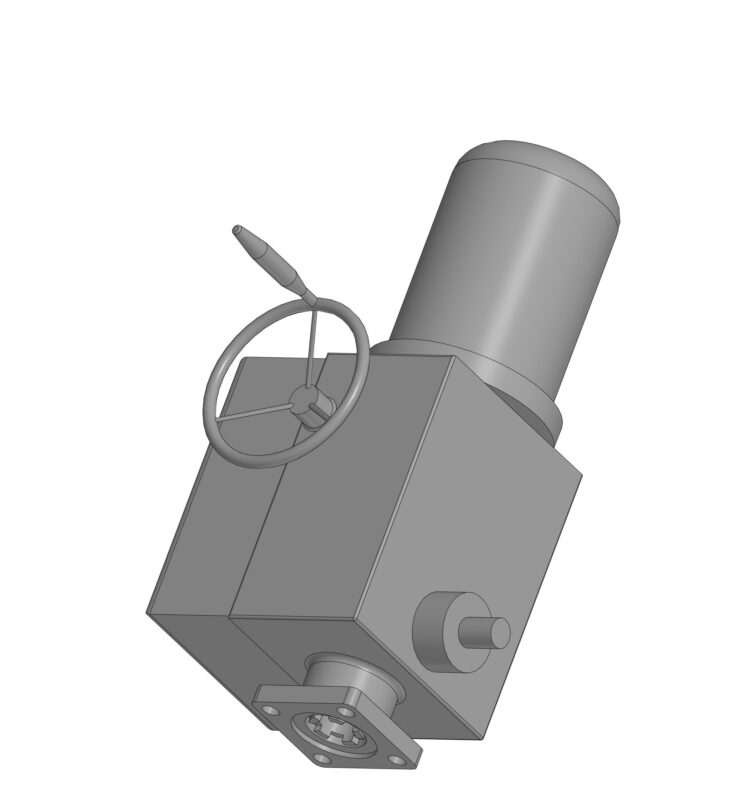 3D модель Электропривод - МЭП Н-А 100-24 380В 50Гц У1 IP65 Тип1 Общепромышленного исполнения