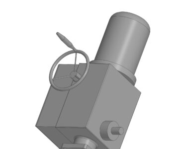 3D модель Электропривод - МЭП Н-А 100-24 380В 50Гц У1 IP65 Тип1 Общепромышленного исполнения