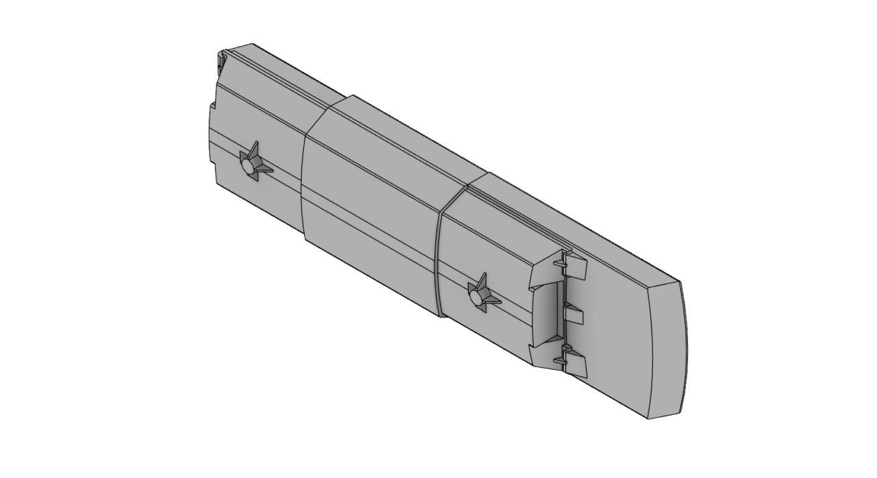 3D модель Линейный промышленный LED светильник для взрывоопасных зон