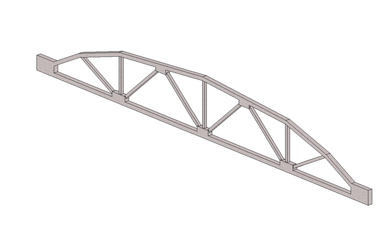 Чертеж Подстропильная ферма ЖБ 18-30м