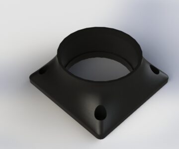 3D модель Фланец под 76 трубу