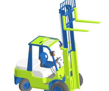 3D модель Вилочный погрузчик Toyota Geneo 50