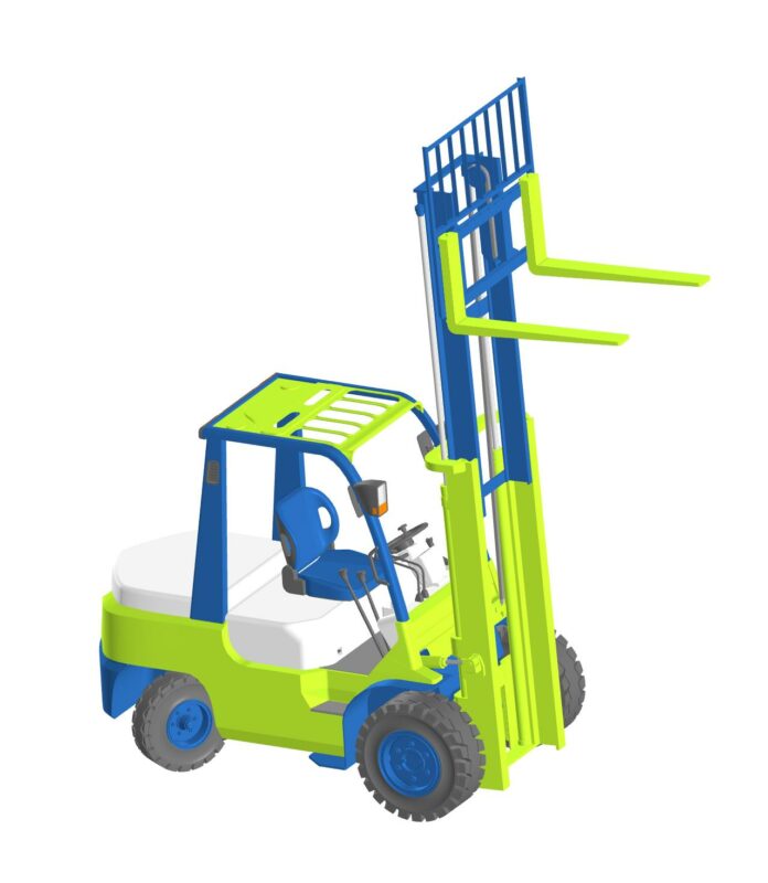 3D модель Вилочный погрузчик Toyota Geneo 50