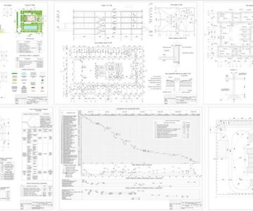 Чертеж Проект детской поликлиники на 300 посещений