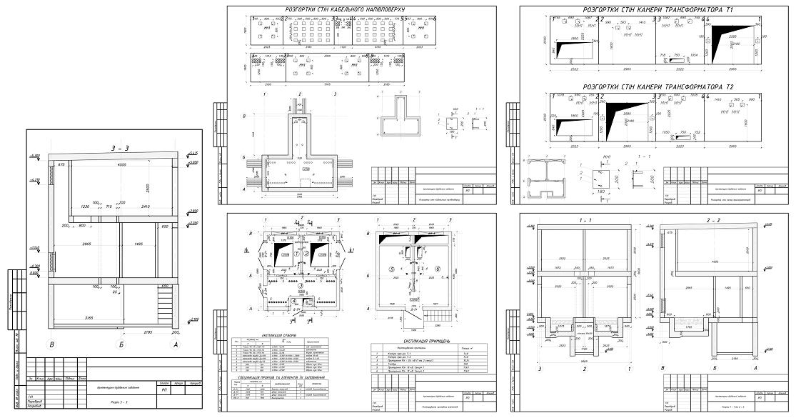 Чертеж Архитектурно-строительное задание на подстанцию 10/0,4 кВ