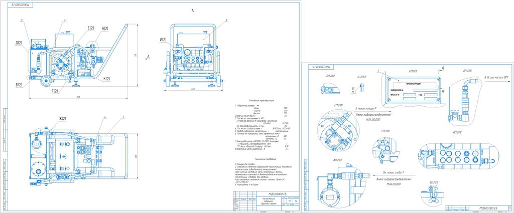 3D модель Маслостанция модульная МПа(Bar) 25(250)