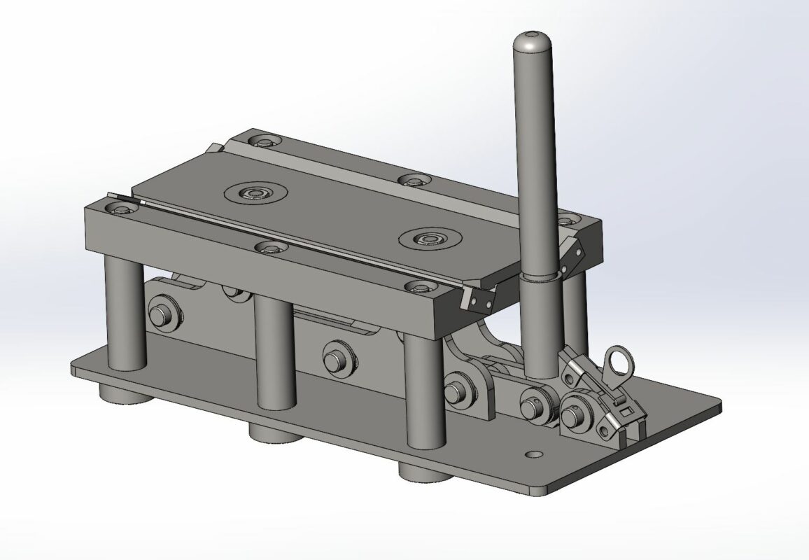 Чертеж Приспособление для зажима и фрезеровки ножей барабанов измельчителей