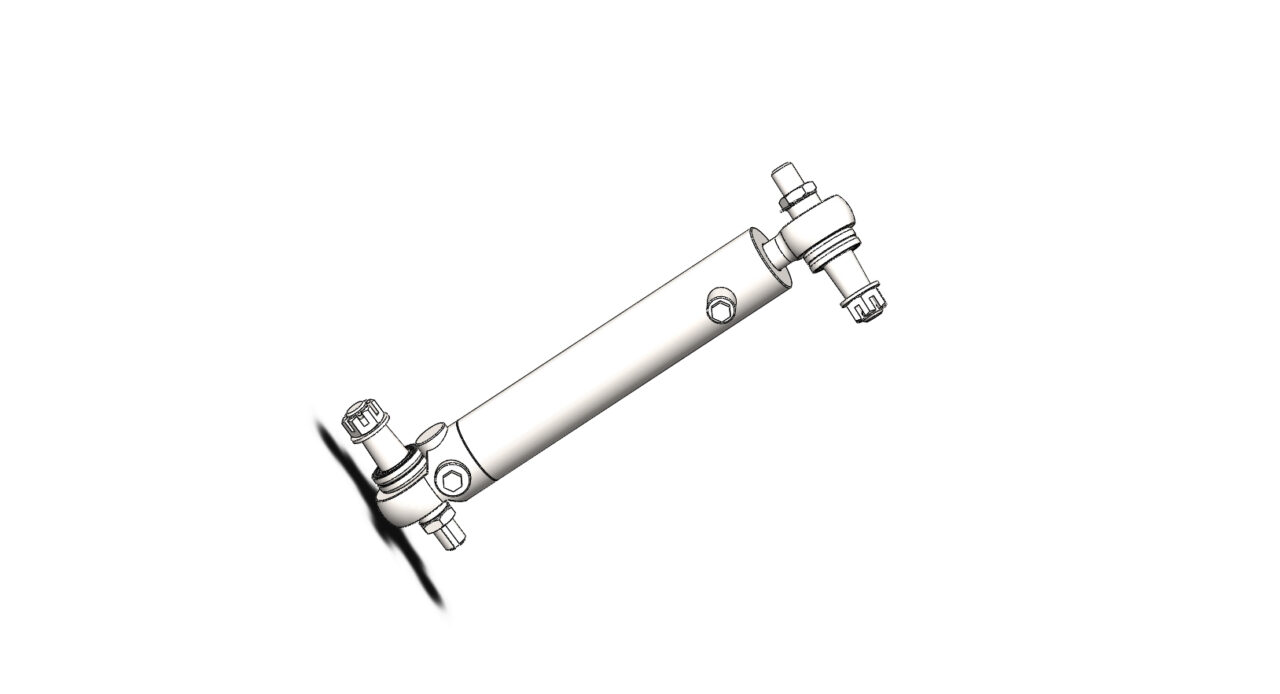 Чертеж Гидроцилиндр рулевой 50.30.200 МТЗ