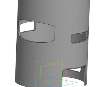 3D модель Гильза Yamaha 115/140/300. 2 такта