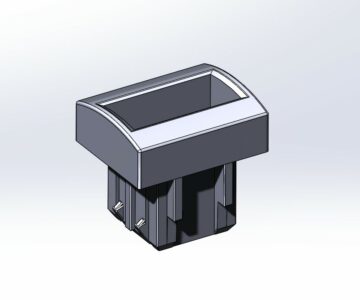 3D модель Заглушка с вольтметром для тоннеля Лада Гранта