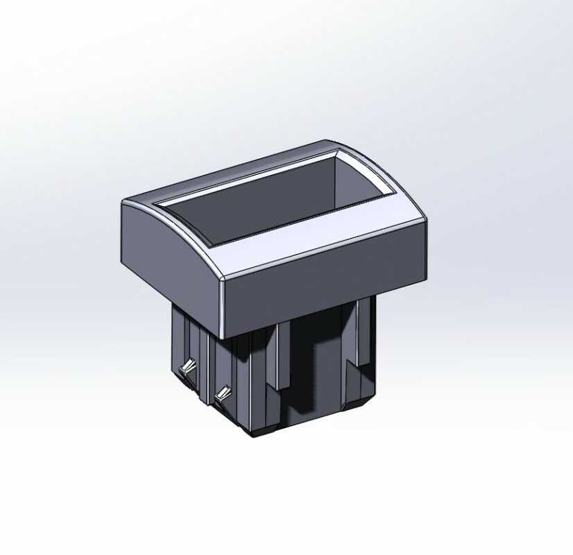 3D модель Заглушка с вольтметром для тоннеля Лада Гранта
