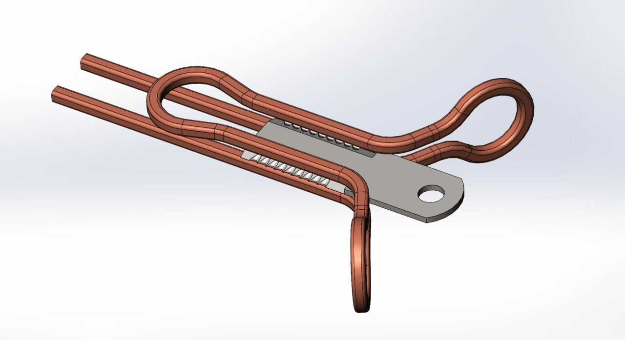 3D модель Индуктор для закалки ножей измельчителя комбайна