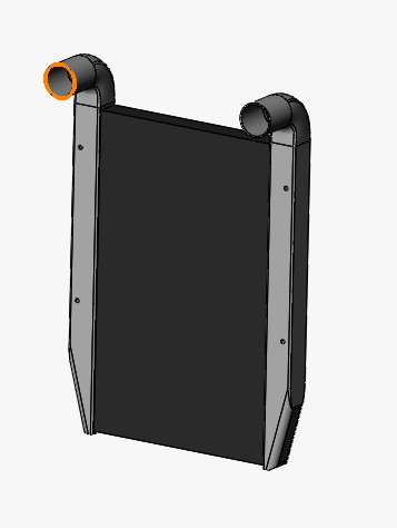 3D модель Блок охлаждения (Интеркулер) для дизельного двс на базе двигателя ЯМЗ 6502 LRIC 1264