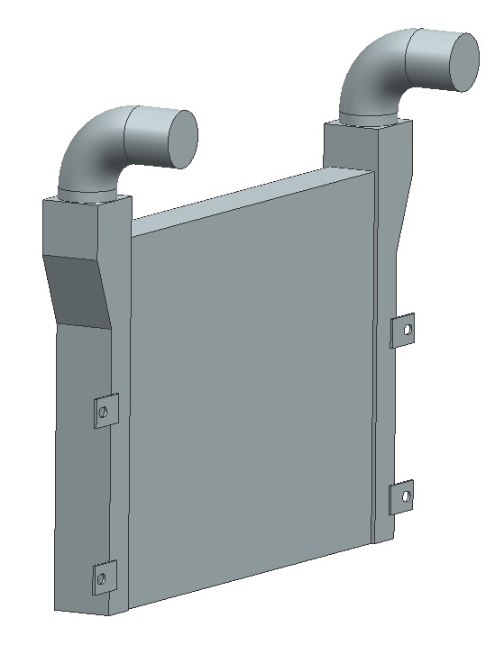 3D модель Интеркулер ПАЗ Вектор C40R13A-1172010