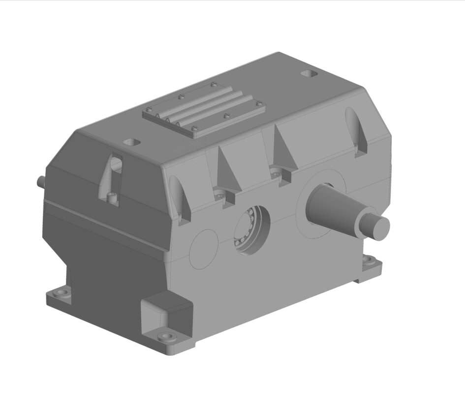 3D модель Разработка технологического процесса сборки редуктора цилиндрического двухступенчатого с шевронными колесами с передаточным числом 21,1