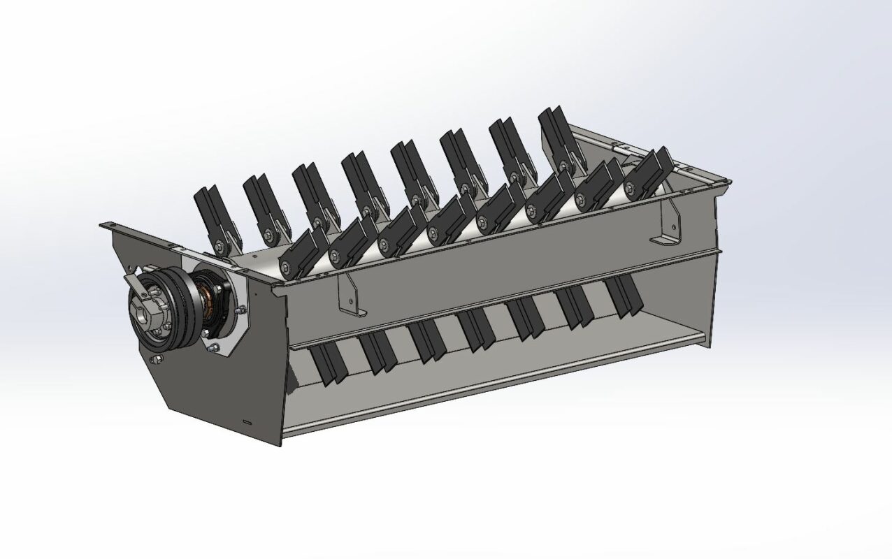 Чертеж Блок измельчителя РСМ-5.14.02.000 комбайна НИВА на 64 ножа