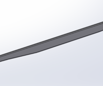 3D модель Лонжерон рамы автомобиля ГАЗ-66