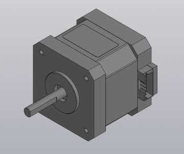 3D модель Шаговый двигатель NANPOSE 17HS4401