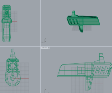 3D модель Мушка-восьмерка на пневматику crossman1377