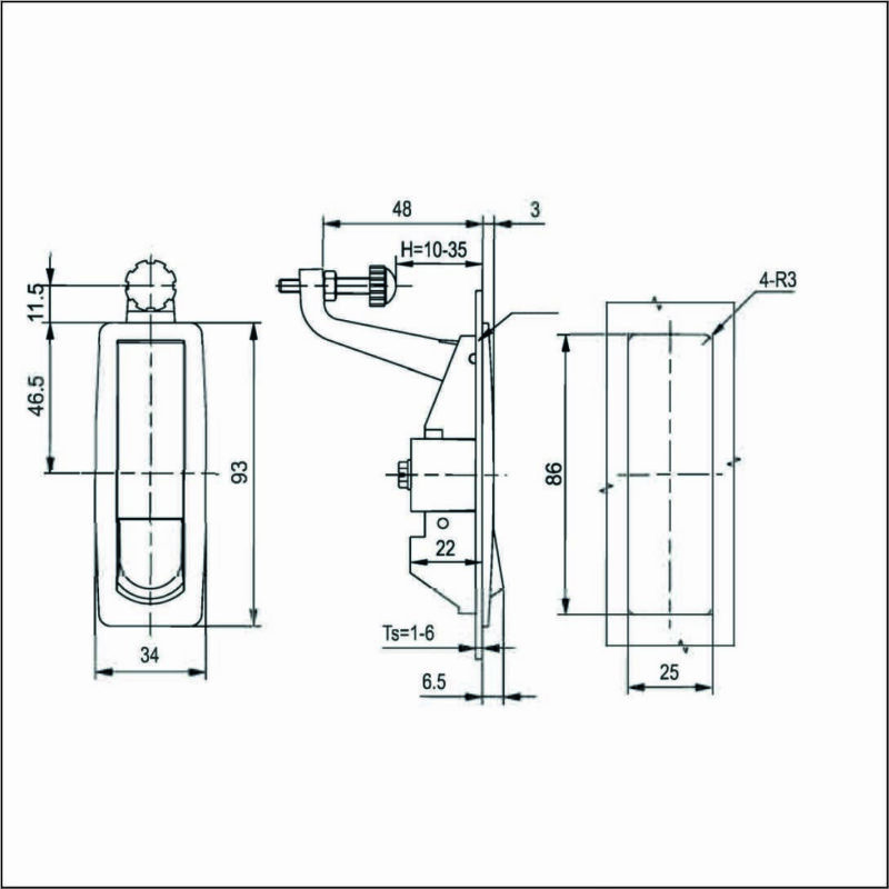 3D модель Замок компрессионный без ключа