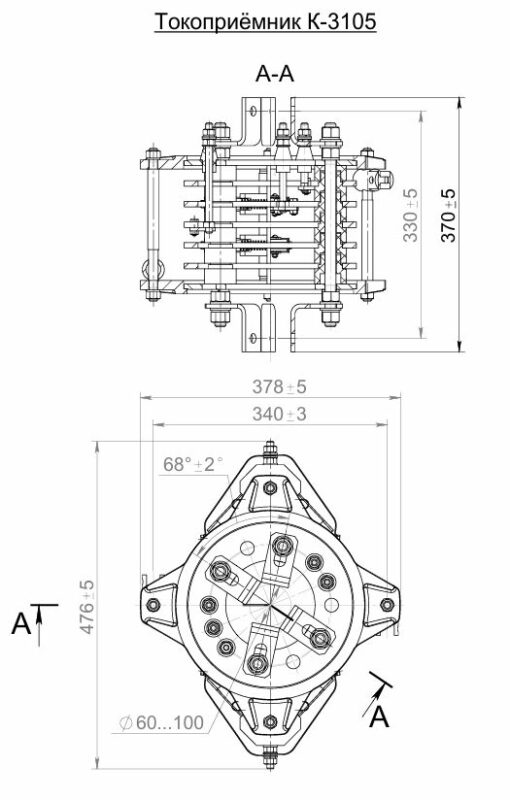 3D модель Токоприёмник кольцевой К3105