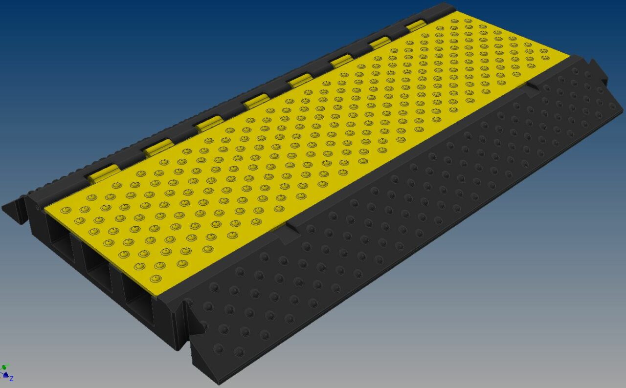 3D модель Кабель-канал уличный, усиленный