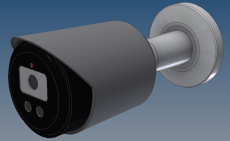 3D модель IP-камера Dahua DH-IPC-HFW2249SP-S-IL-0280B