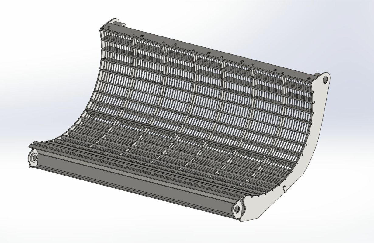 Чертеж Каркас подбарабанья КЗК-12-0103000 КЗС-1218 ПАЛЕССЕ GS12
