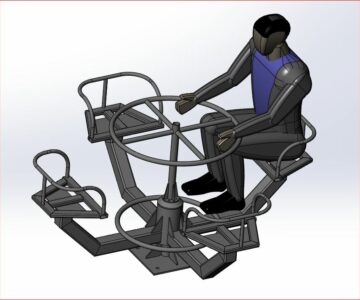 3D модель Карусель детская 4-х местная