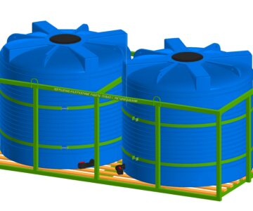 3D модель Кассета 2 бочких4,5 м3