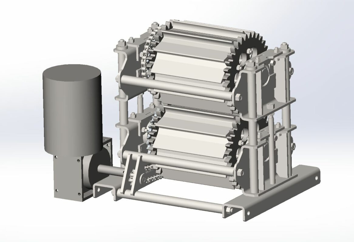 Чертеж Прокатный (гибочный) станок для гребенки клавиши соломотряса