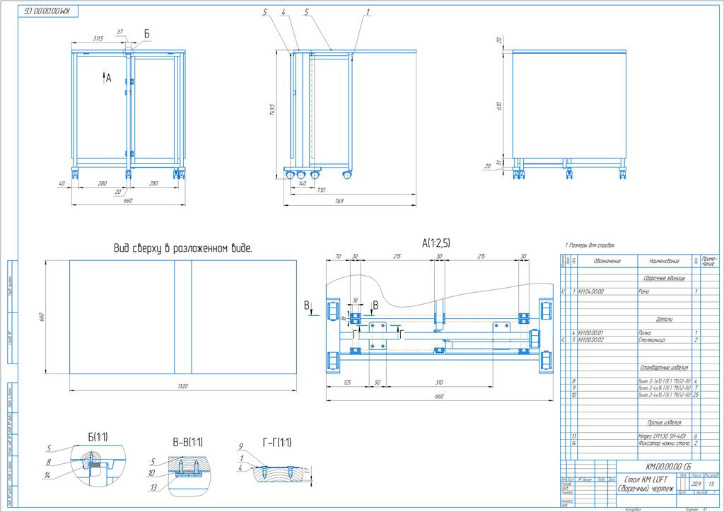 3D модель Стол KM LOFT