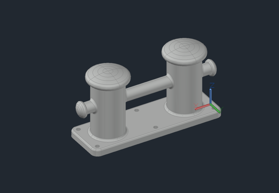 Чертеж Литой кнехт типа I (140) ГОСТ 11265-73