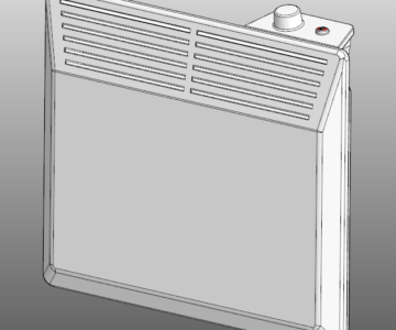 3D модель Конвектор электрический DENZEL 1000W