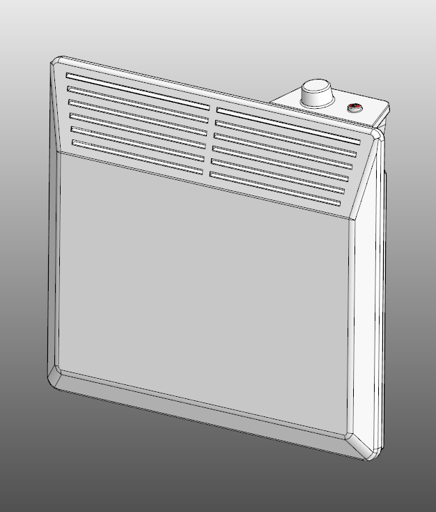 3D модель Конвектор электрический DENZEL 1000W