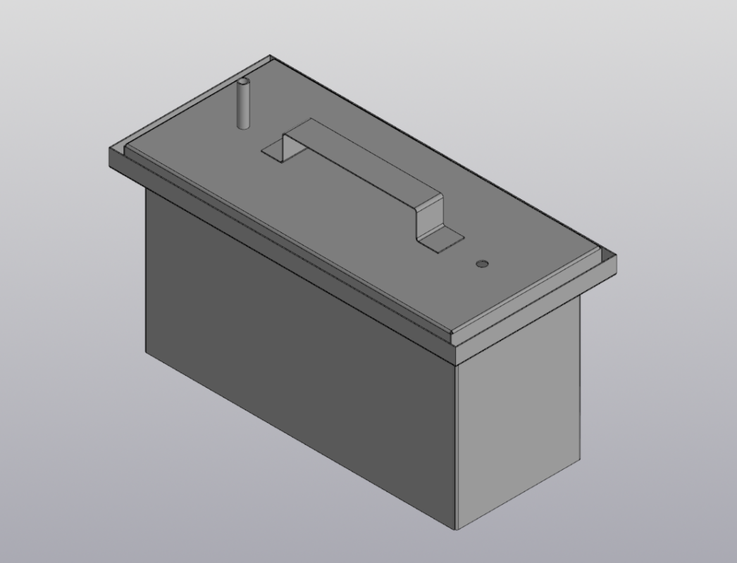 3D модель Коптильня 352х142х200 мм.