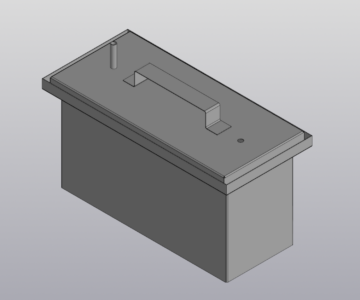 3D модель Коптильня 352х142х200 мм.