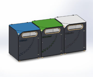3D модель Контейнеры для раздельного сбора мусора