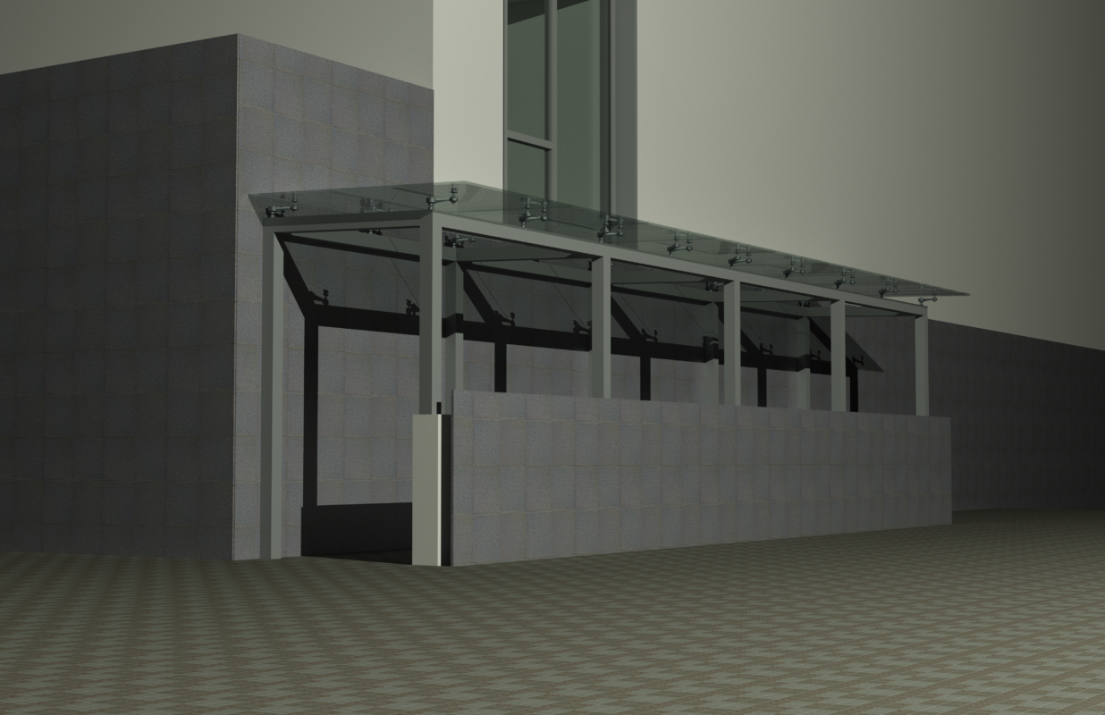 3D модель Козырек со спайдерами