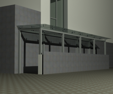 3D модель Козырек со спайдерами