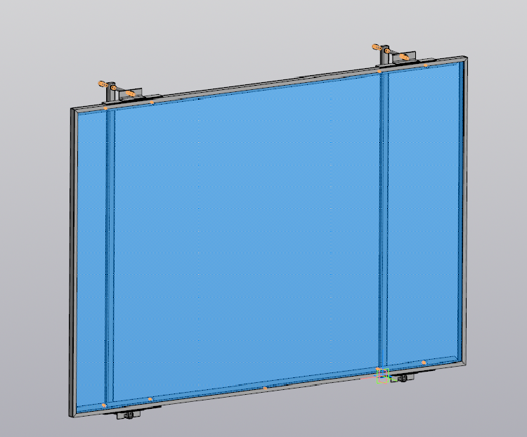 3D модель Установка солнечной панели на балкон
