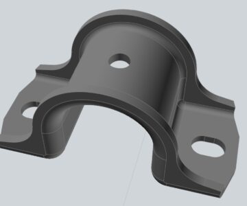 3D модель Кронштейн втулки стабилизатора поперечной устойчивости ВАЗ LADA