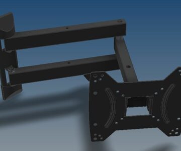 3D модель Кронштейн для ТВ Kromax DIX-18